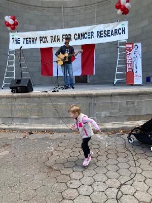 Annabel dancing to David Hein (Come From Away)